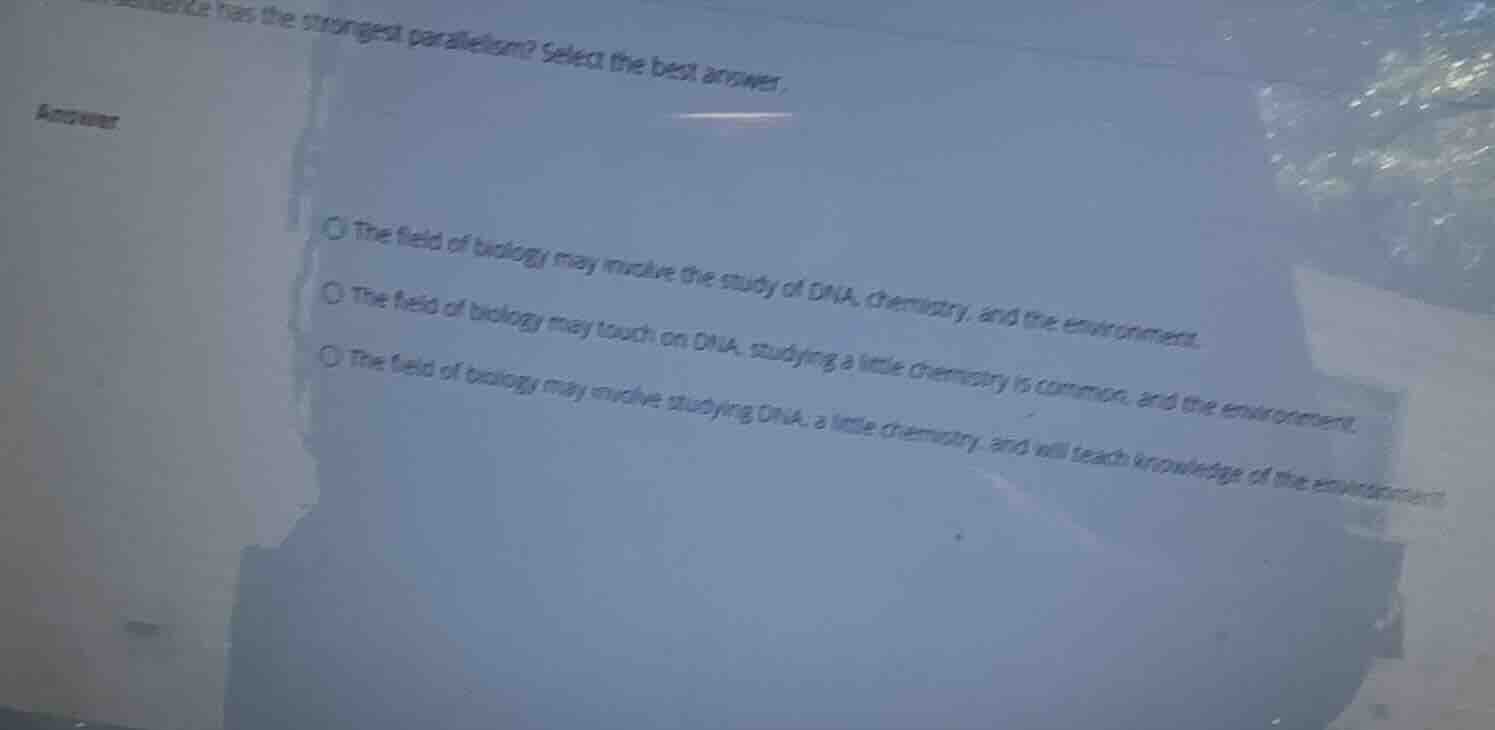 which sentence has the strongest parallelism? select the best answer. a…