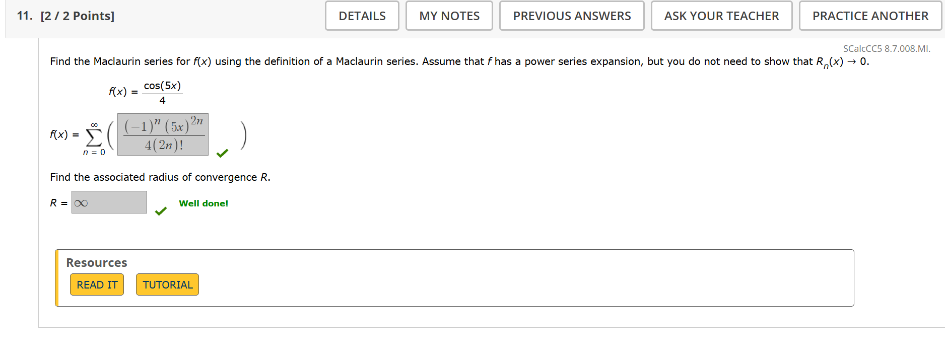 find the maclaurin series for (f(x)) using the definition of a maclauri…