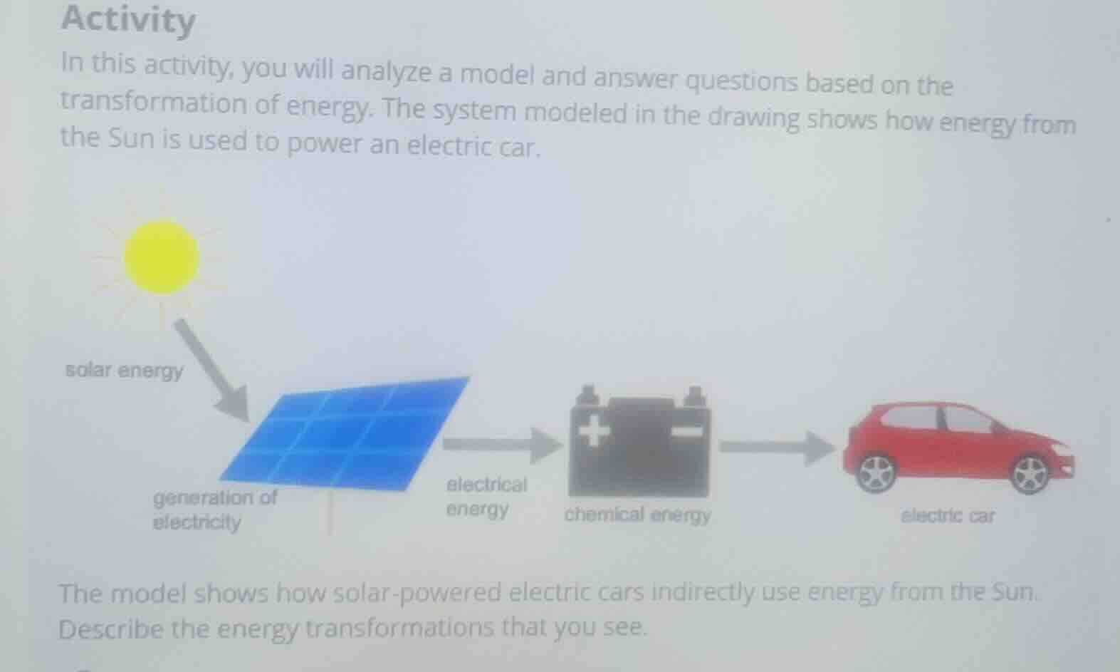 activity in this activity, you will analyze a model and answer question…