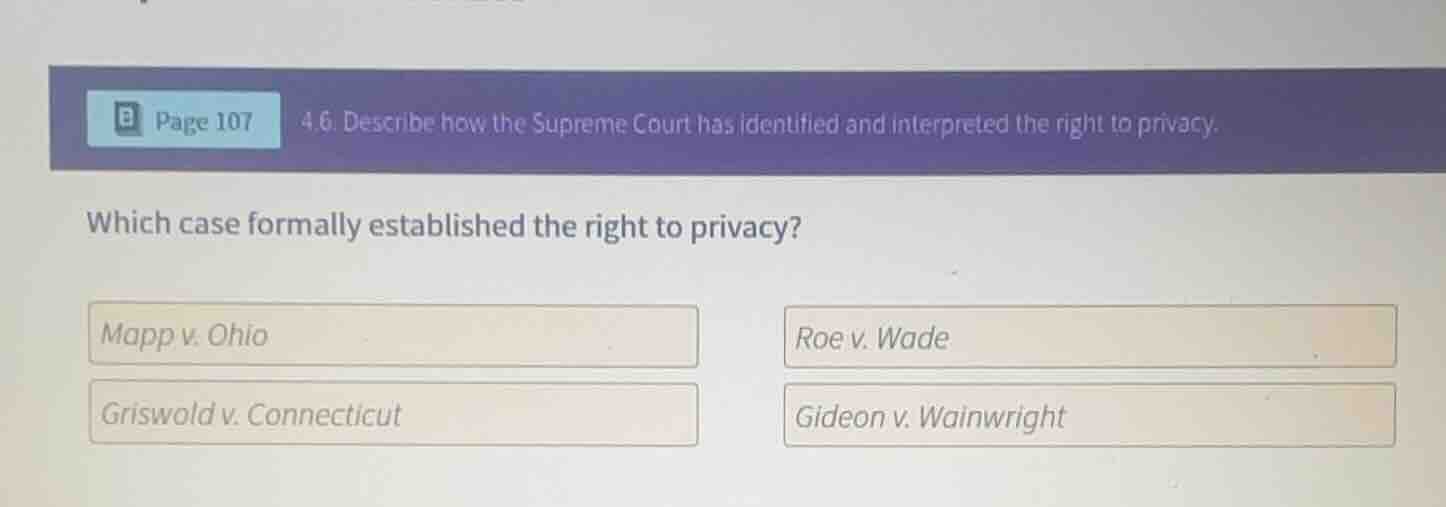 page 107 4.6 describe how the supreme court has identified and interpre…