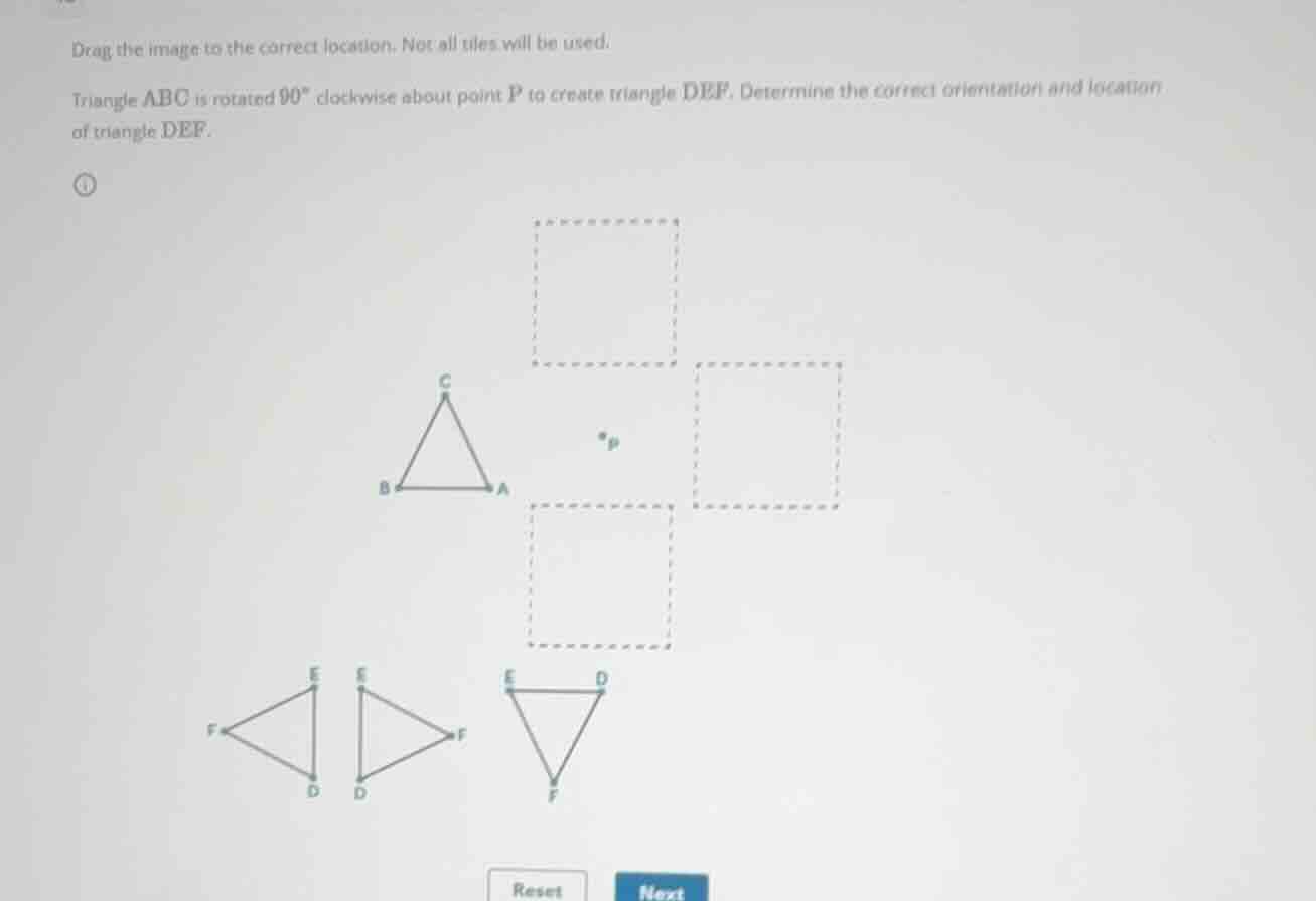 drag the image to the correct location. not all tiles will be used. tri…