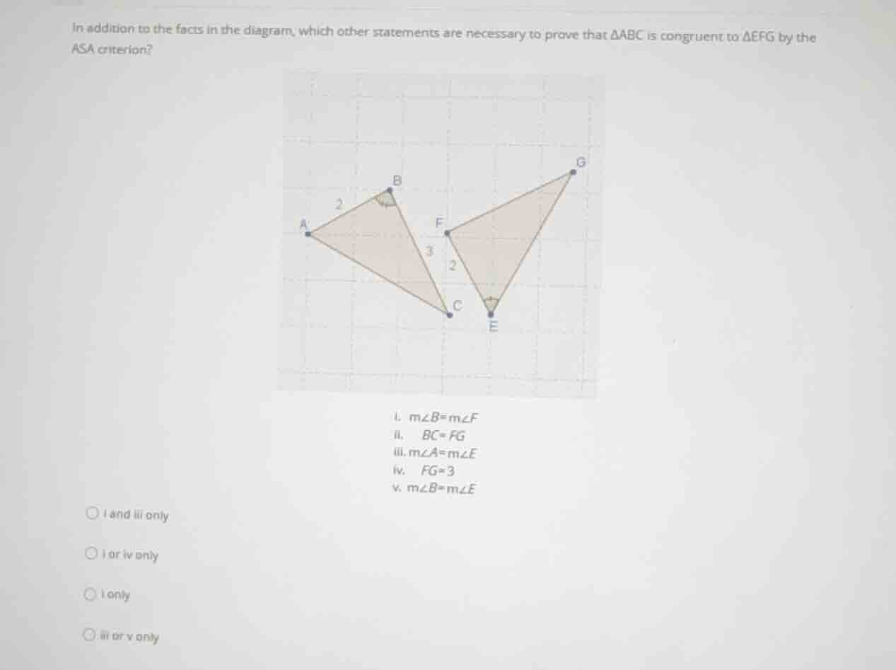 in addition to the facts in the diagram, which other statements are nec…