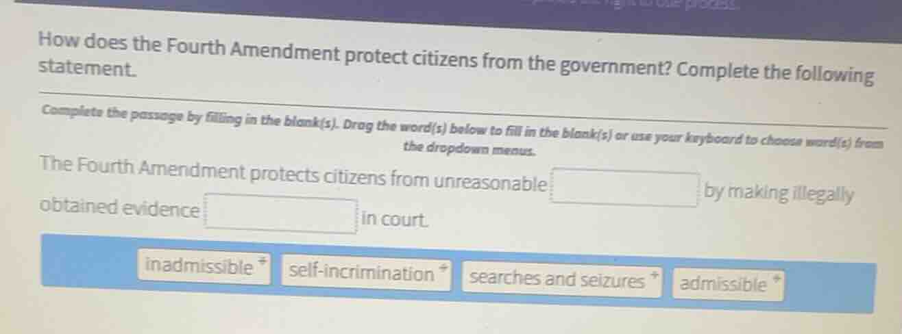 how does the fourth amendment protect citizens from the government? com…
