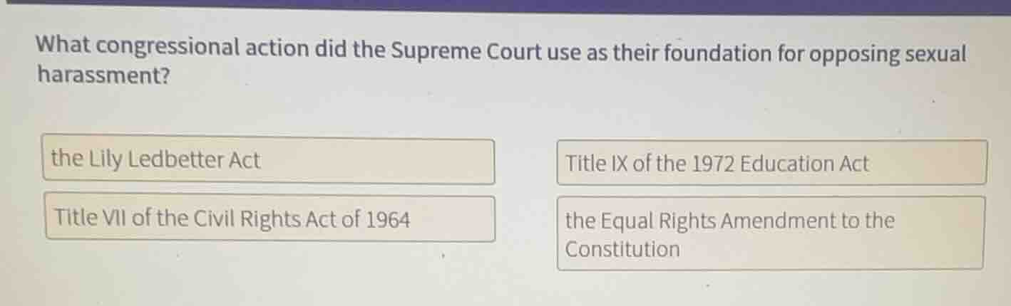what congressional action did the supreme court use as their foundation…