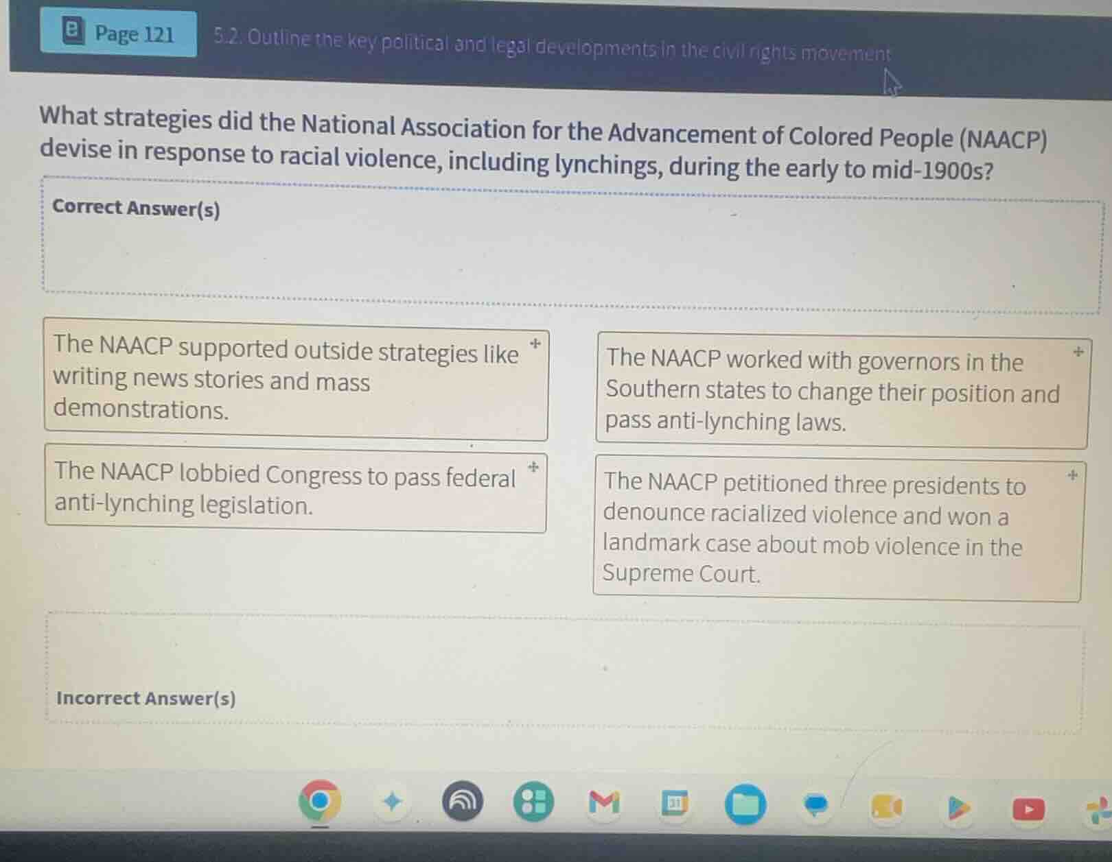 what strategies did the national association for the advancement of col…