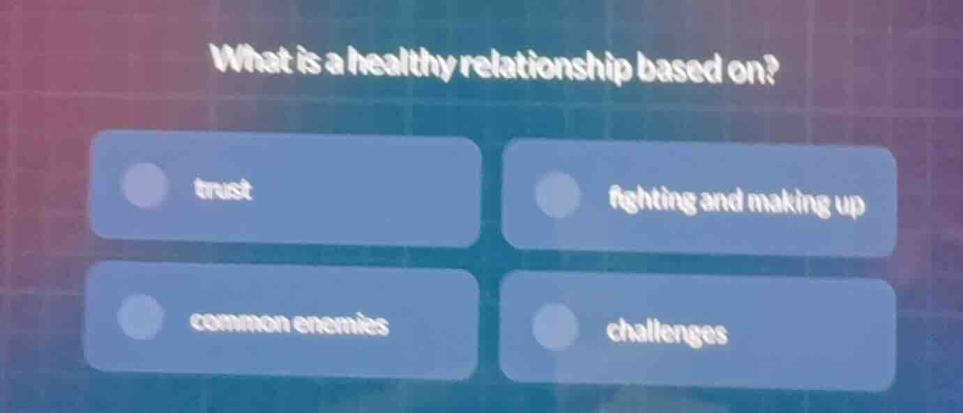 what is a healthy relationship based on? trust fighting and making up c…