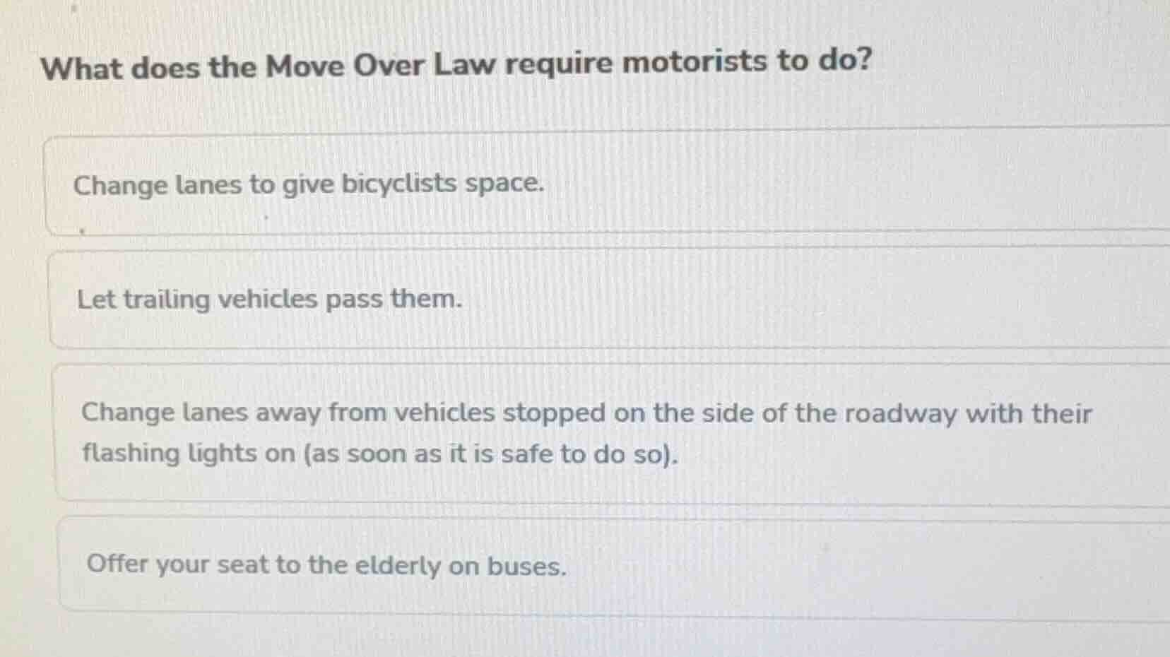 what does the move over law require motorists to do? change lanes to gi…