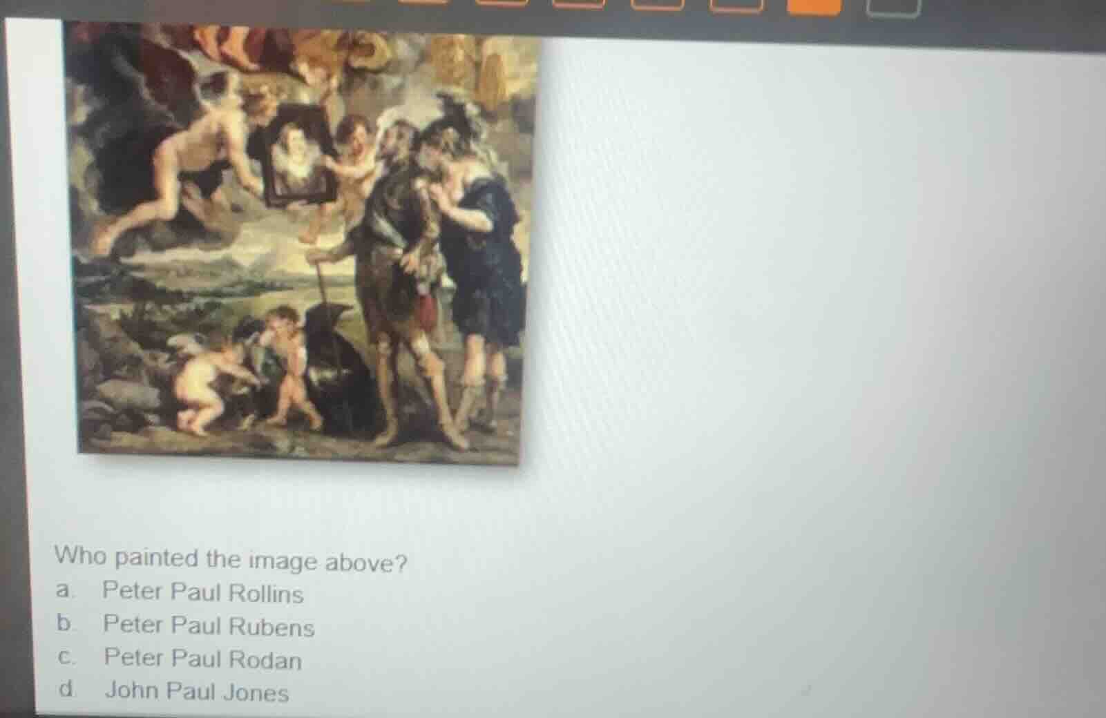 who painted the image above? a. peter paul rollins b. peter paul rubens…