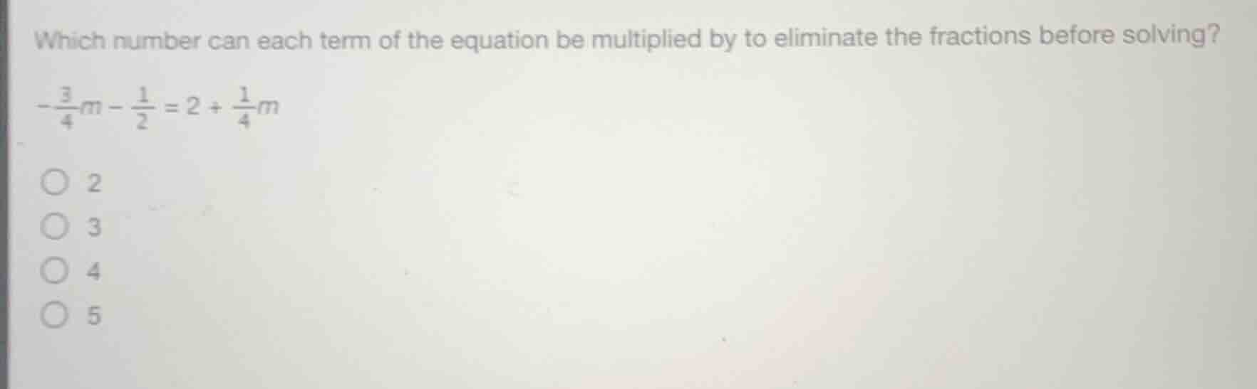 which number can each term of the equation be multiplied by to eliminat…
