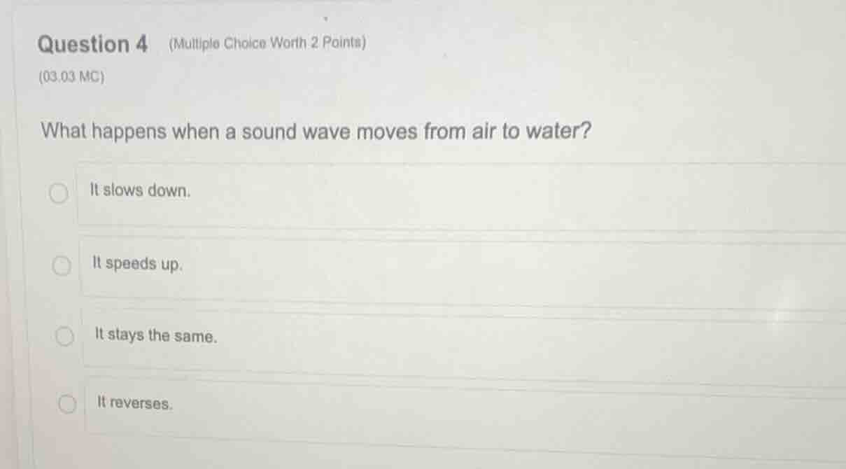 question 4 (multiple choice worth 2 points) (03.03 mc) what happens whe…