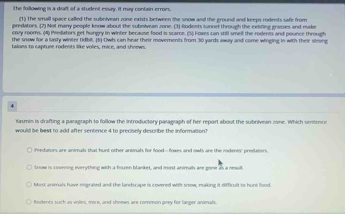 the following is a draft of a student essay. it may contain errors. (1)…