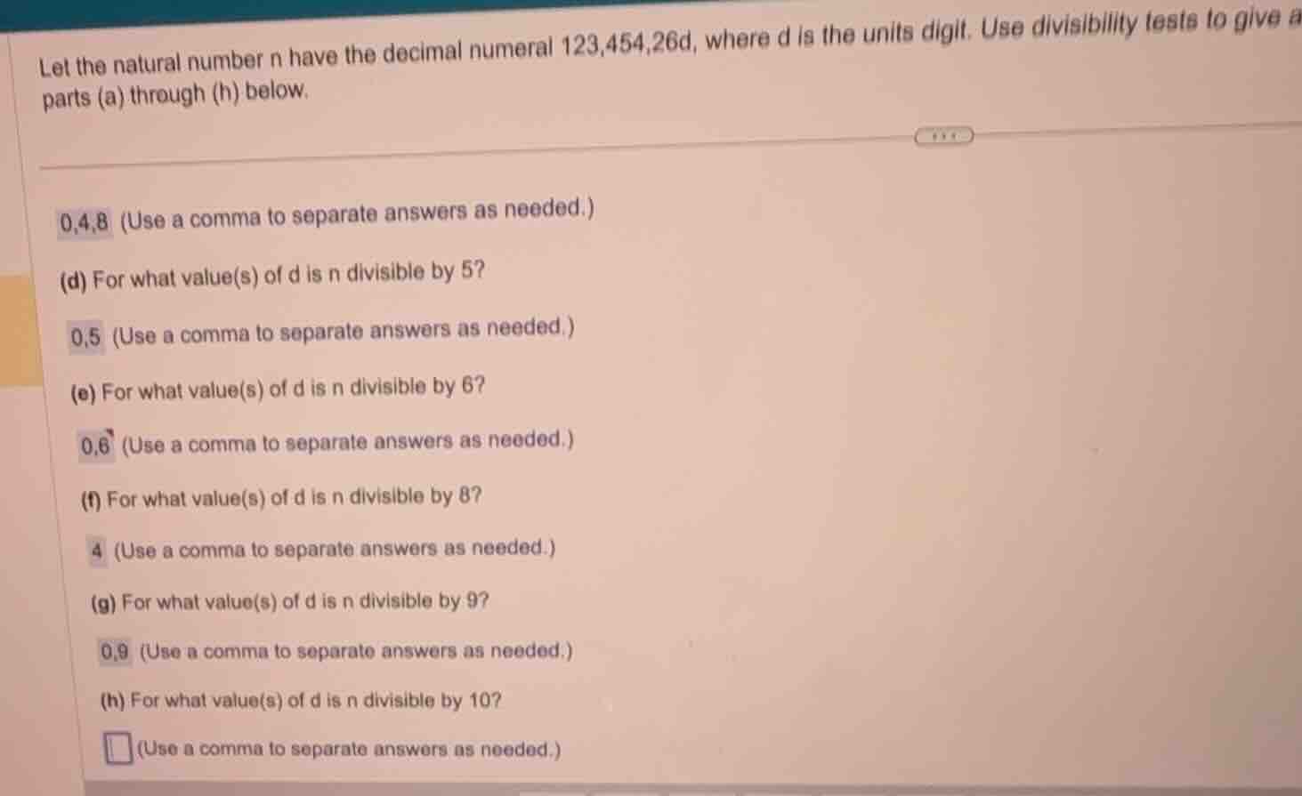let the natural number n have the decimal numeral 123,454,26d, where d …