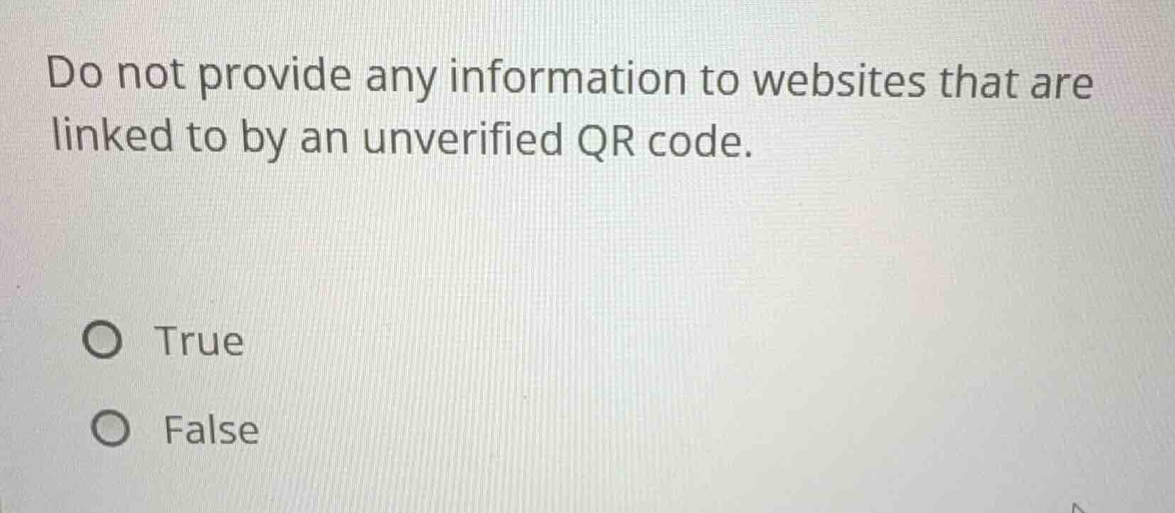 do not provide any information to websites that are linked to by an unv…