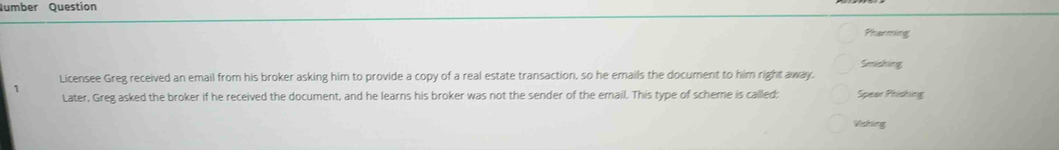 licensee greg received an email from his broker asking him to provide a…