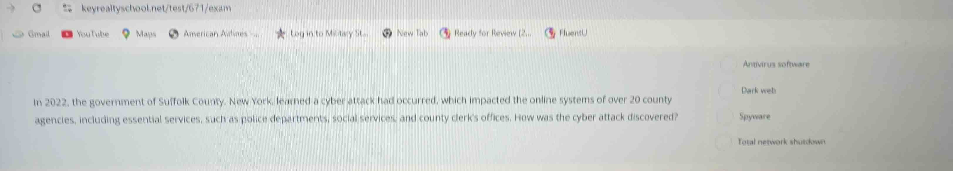 in 2022, the government of suffolk county, new york, learned a cyber at…