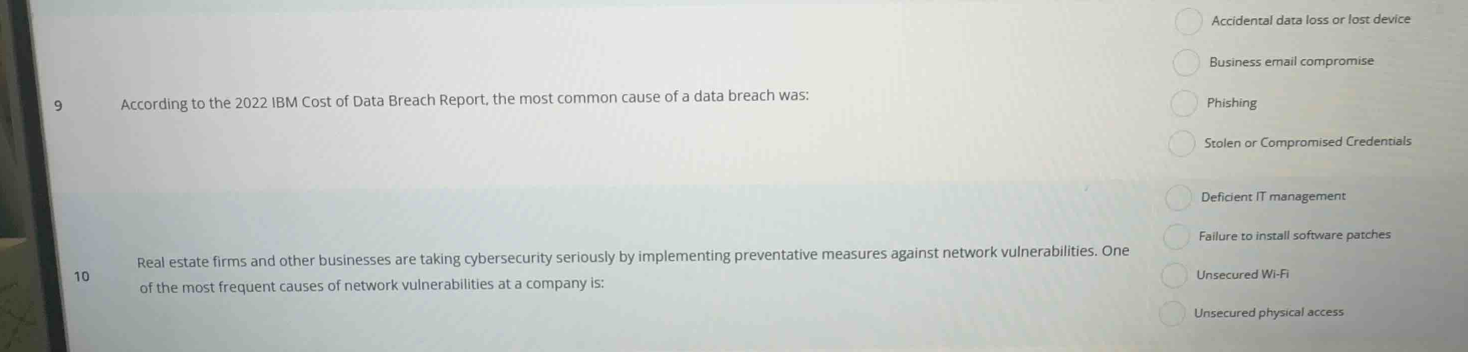9 according to the 2022 ibm cost of data breach report, the most common…