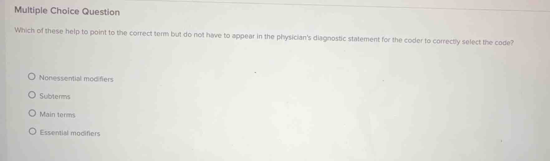 multiple choice question which of these help to point to the correct te…