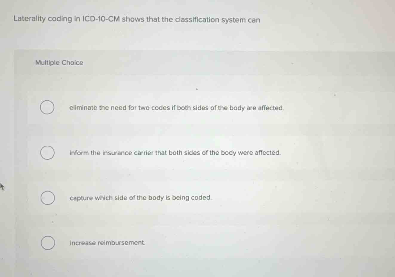 laterality coding in icd-10-cm shows that the classification system can…