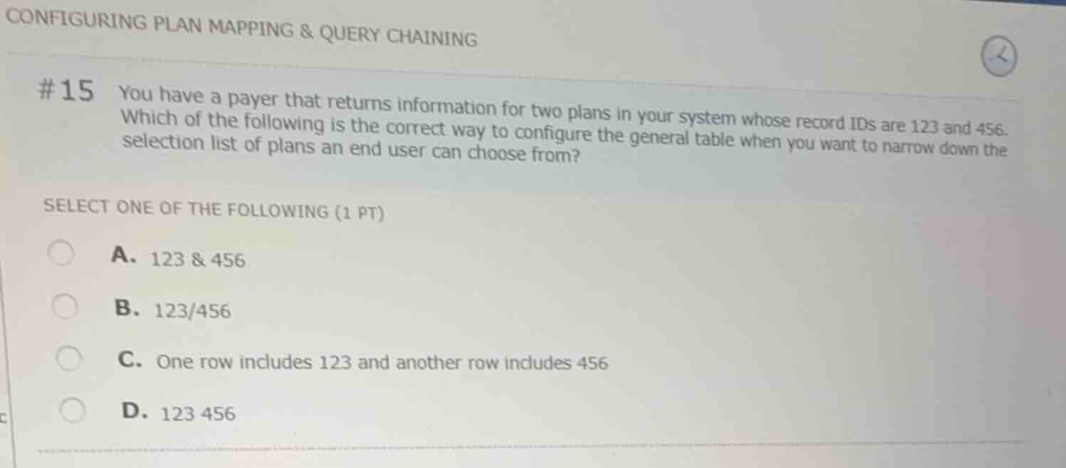 configuring plan mapping & query chaining #15 you have a payer that ret…