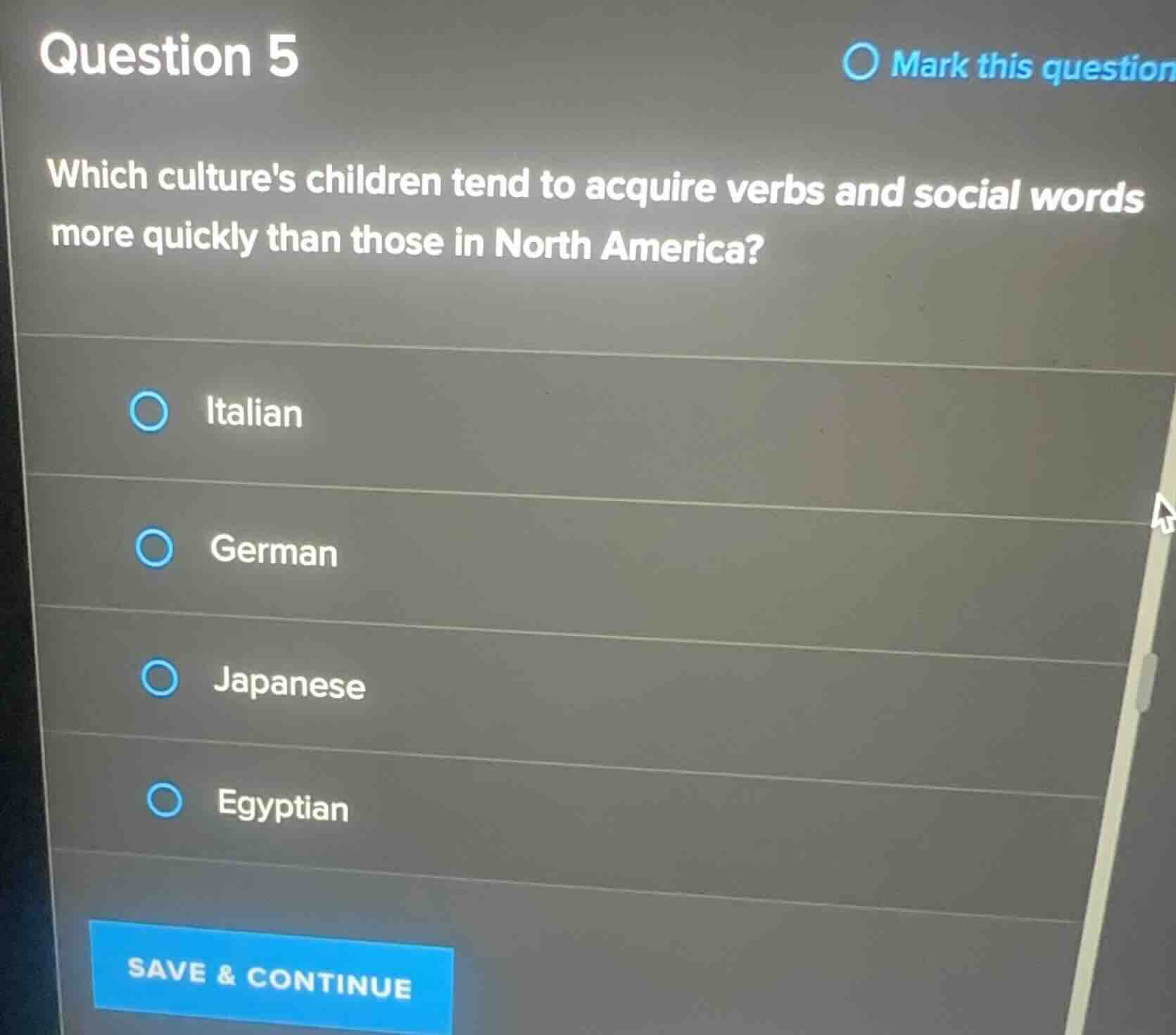 question 5 which cultures children tend to acquire verbs and social wor…