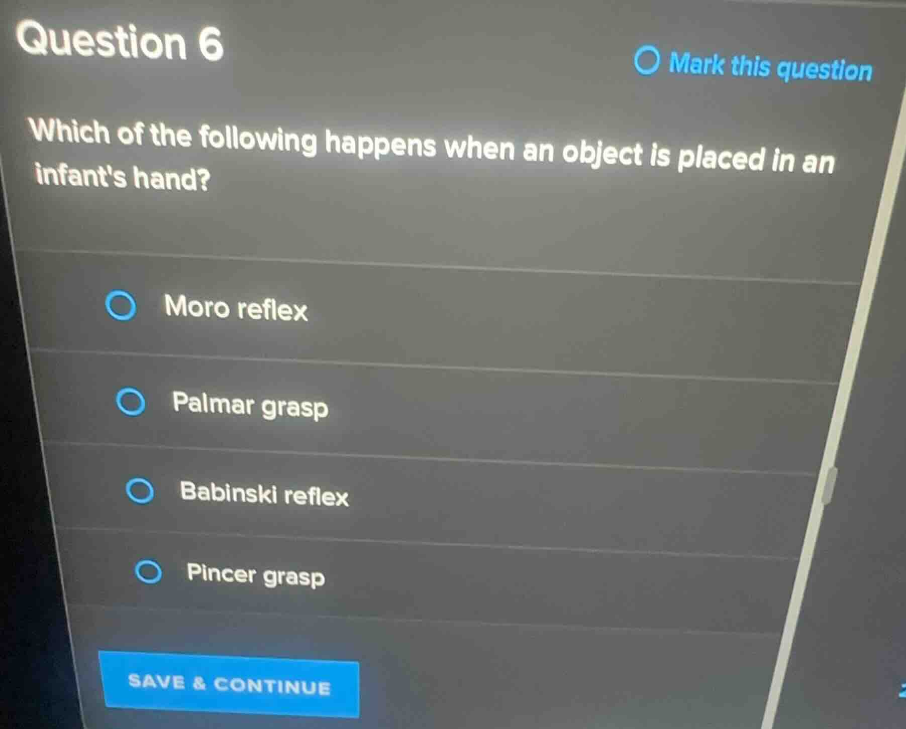 question 6 which of the following happens when an object is placed in a…
