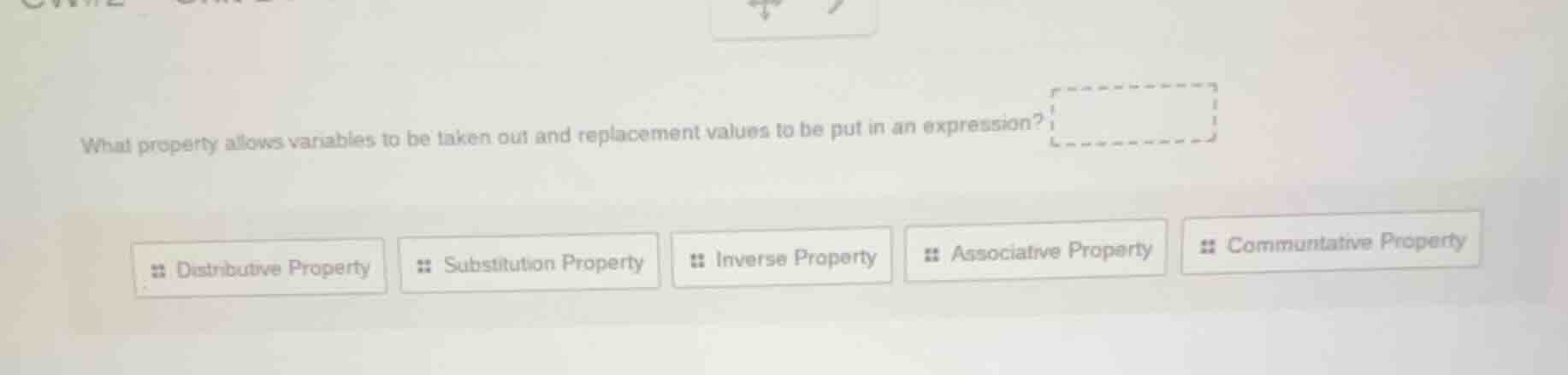 what property allows variables to be taken out and replacement values t…