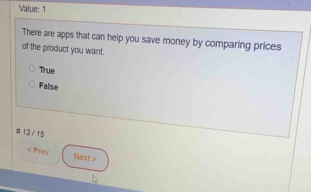 value: 1 there are apps that can help you save money by comparing price…