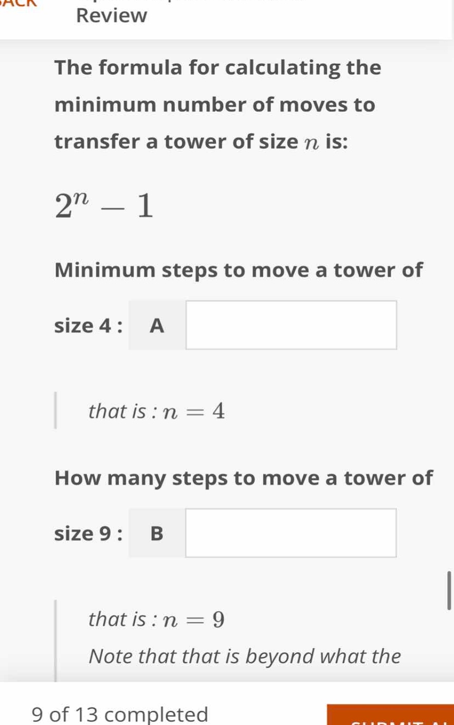 the formula for calculating the minimum number of moves to transfer a t…