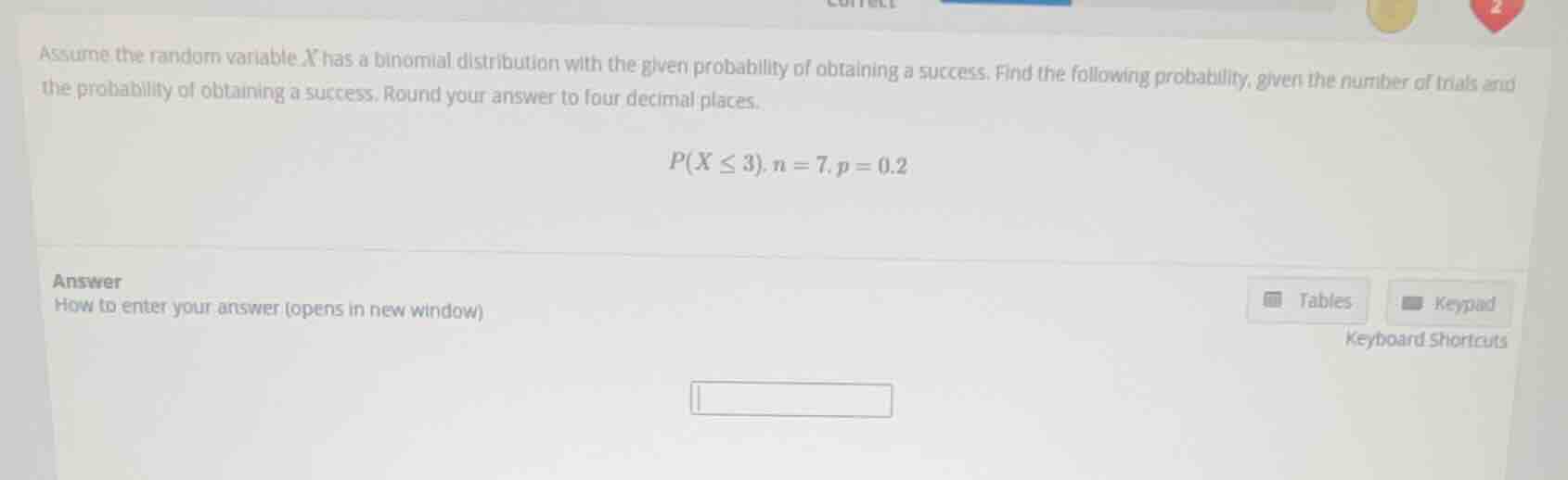 assume the random variable \\(x\\) has a binomial distribution with the…