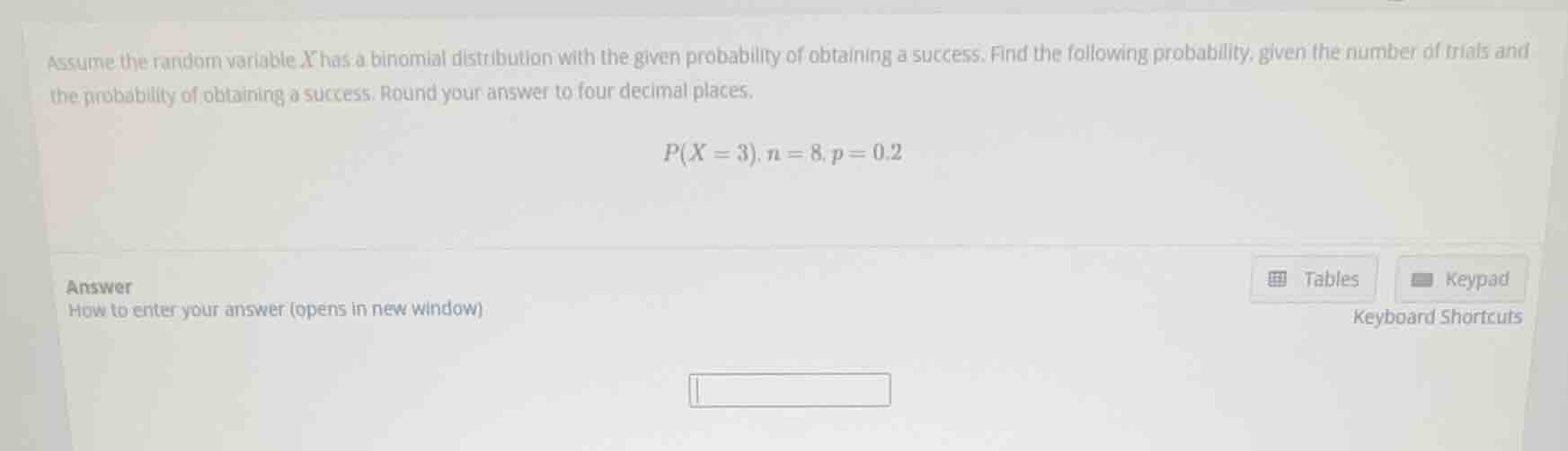assume the random variable \\(x\\) has a binomial distribution with the…
