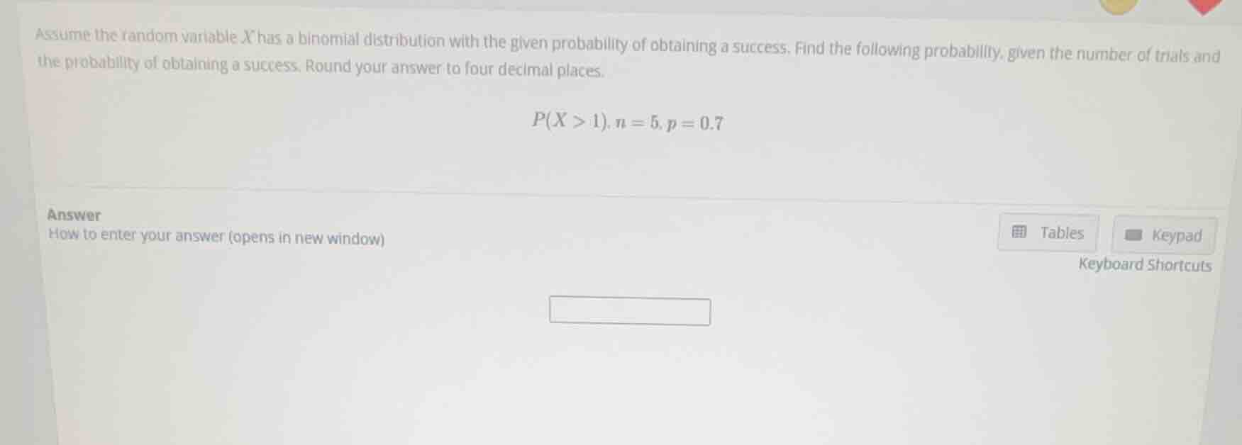assume the random variable \\(x\\) has a binomial distribution with the…