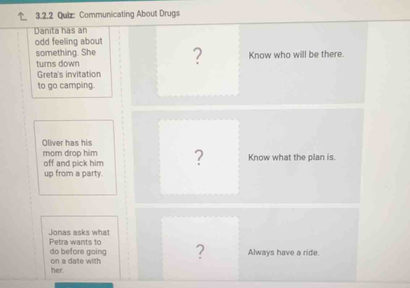 3.2.2 quiz: communicating about drugs danita has an odd feeling about s…