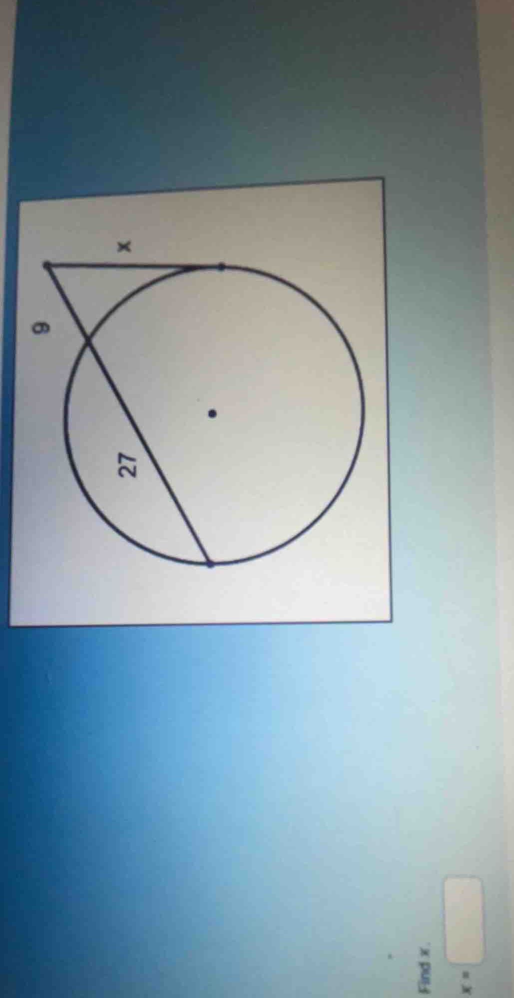 find \\(x\\). \\(x =\\)