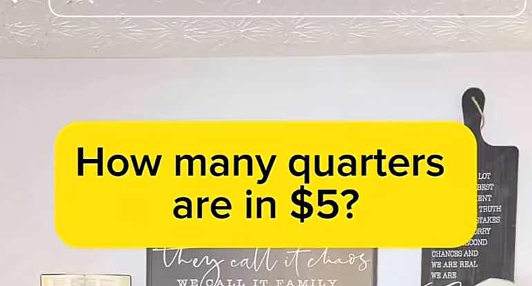 how many quarters are in $5?