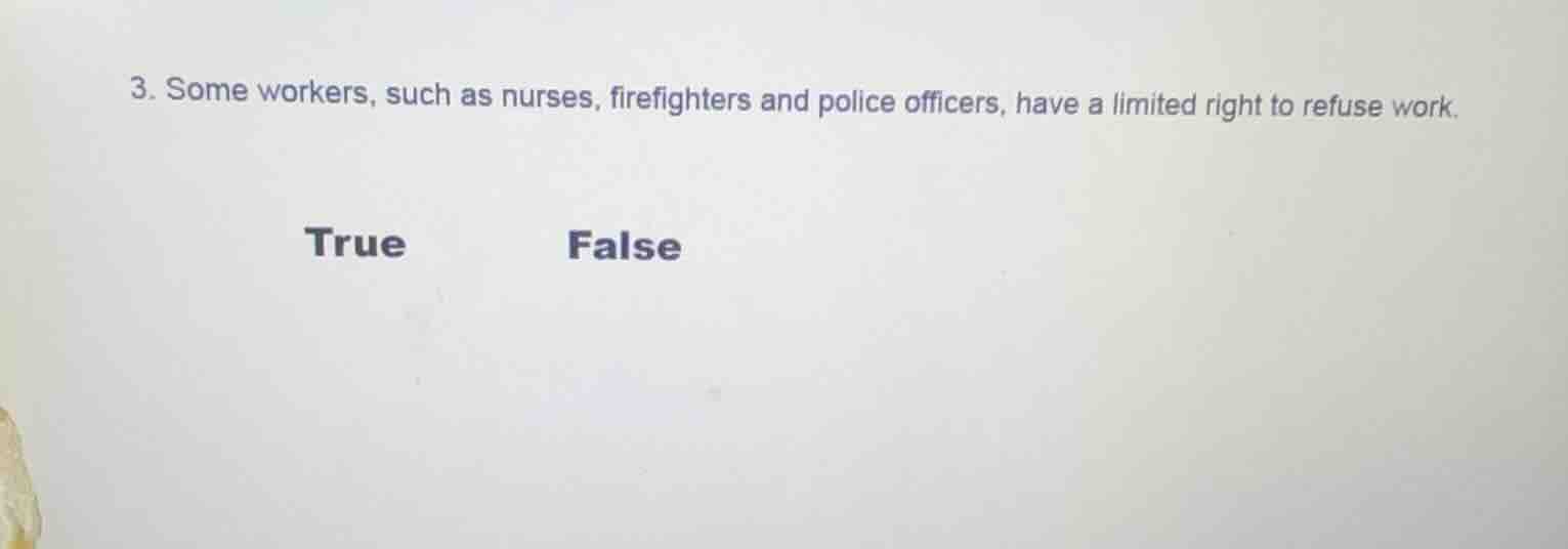 3. some workers, such as nurses, firefighters and police officers, have…