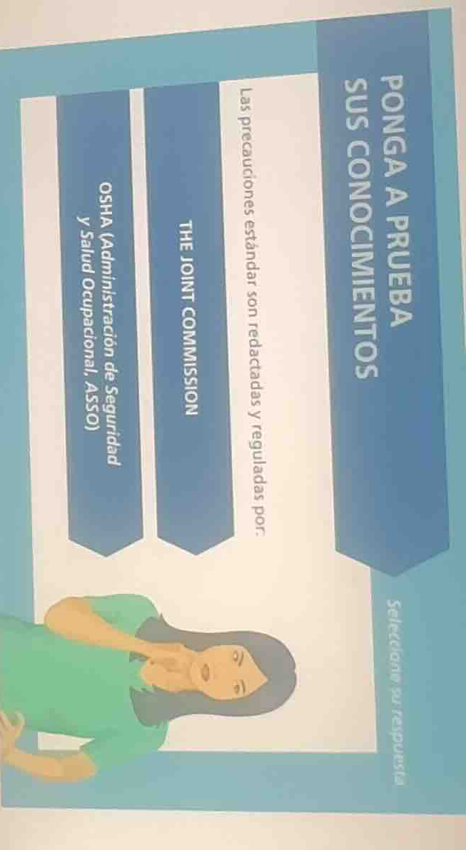 ponga a prueba sus conocimientos las precauciones estándar son redactad…