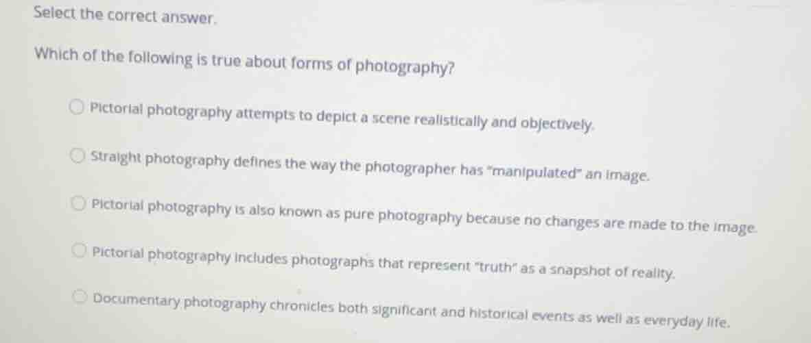 select the correct answer. which of the following is true about forms o…