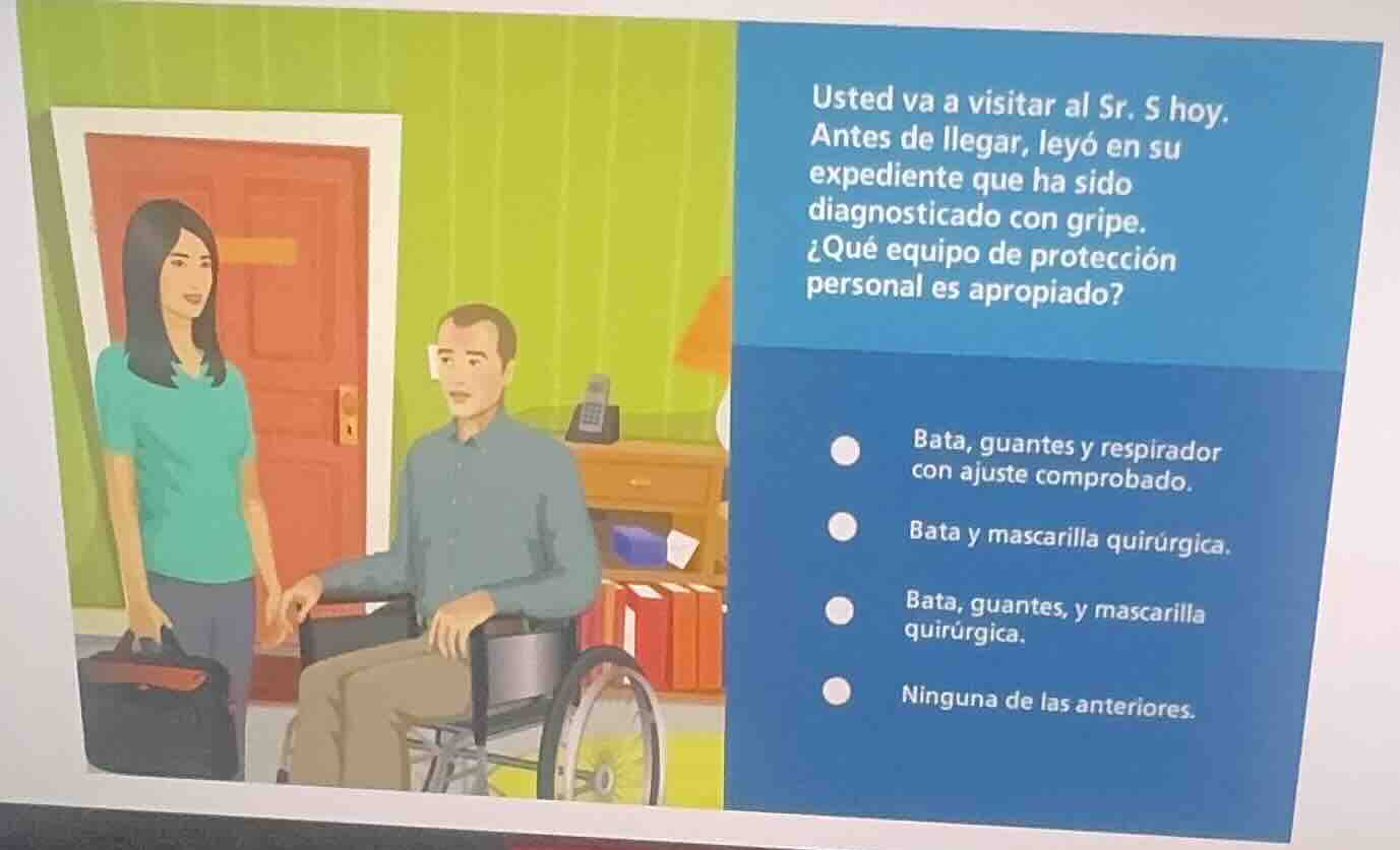 usted va a visitar al sr. s hoy. antes de llegar, leyó en su expediente…