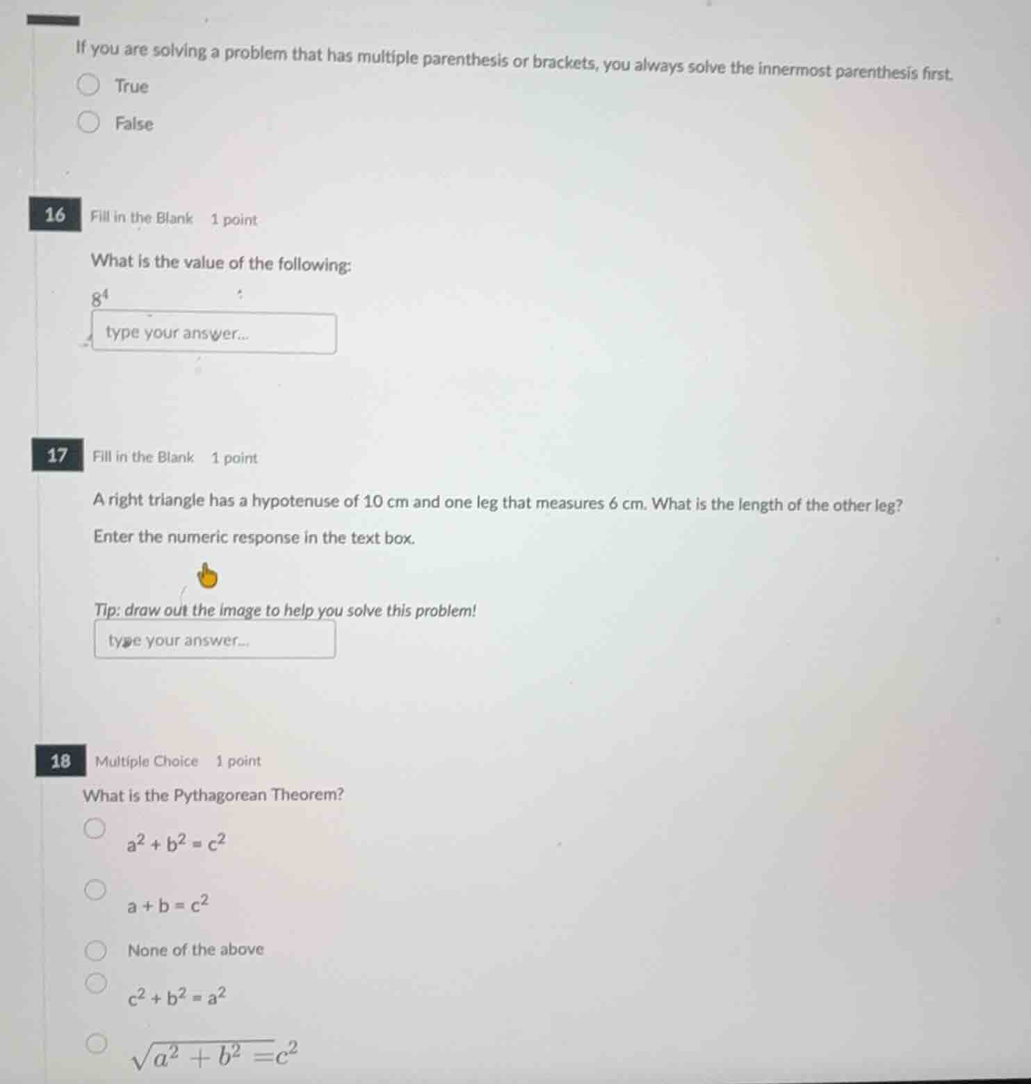 if you are solving a problem that has multiple parenthesis or brackets,…