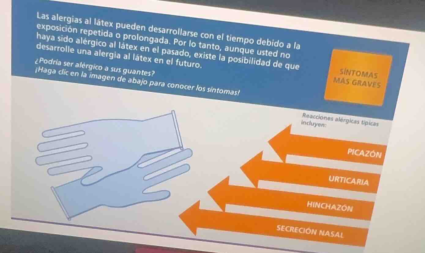 las alergias al látex pueden desarrollarse con el tiempo debido a la ex…