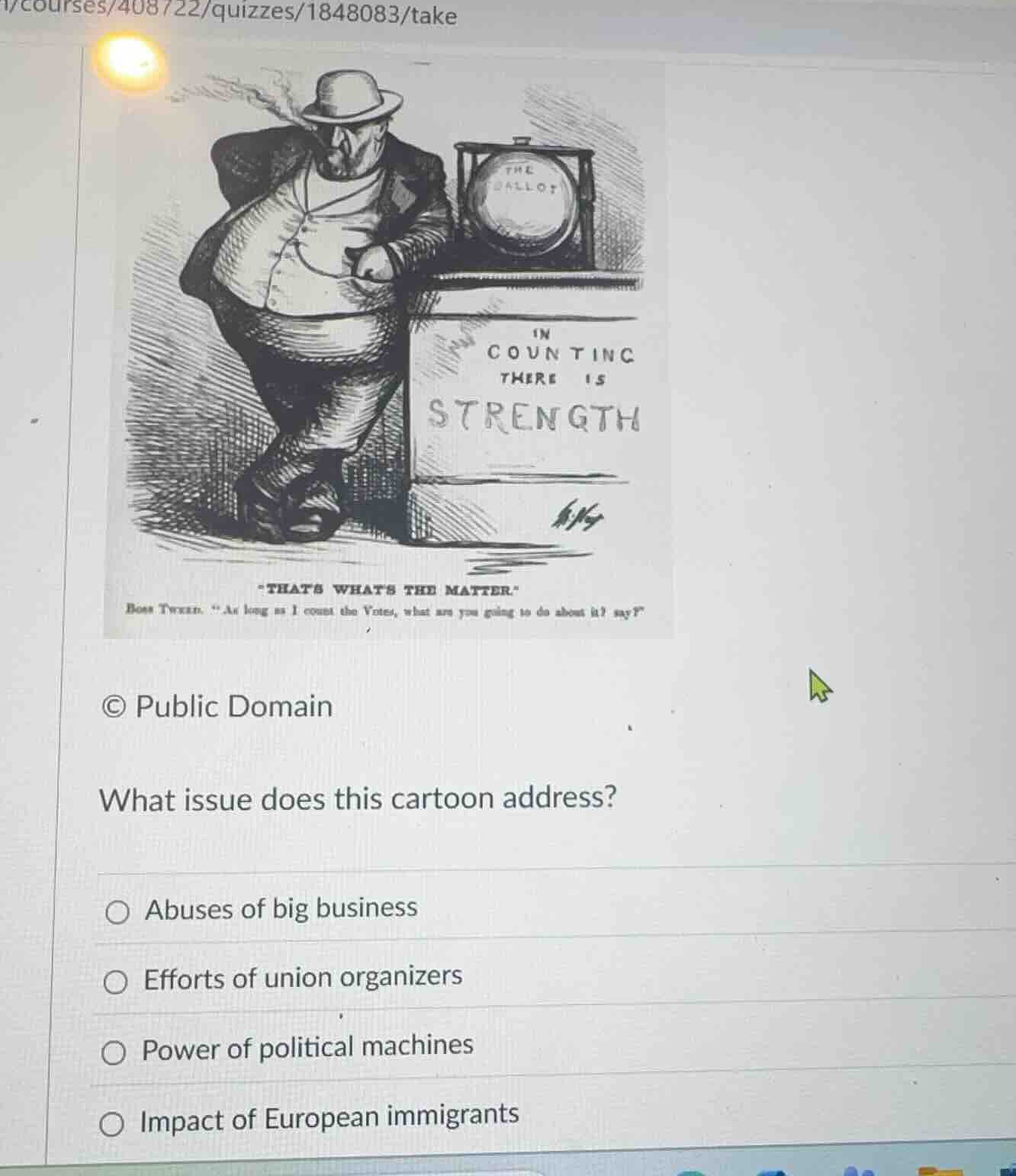 what issue does this cartoon address? abuses of big business efforts of…