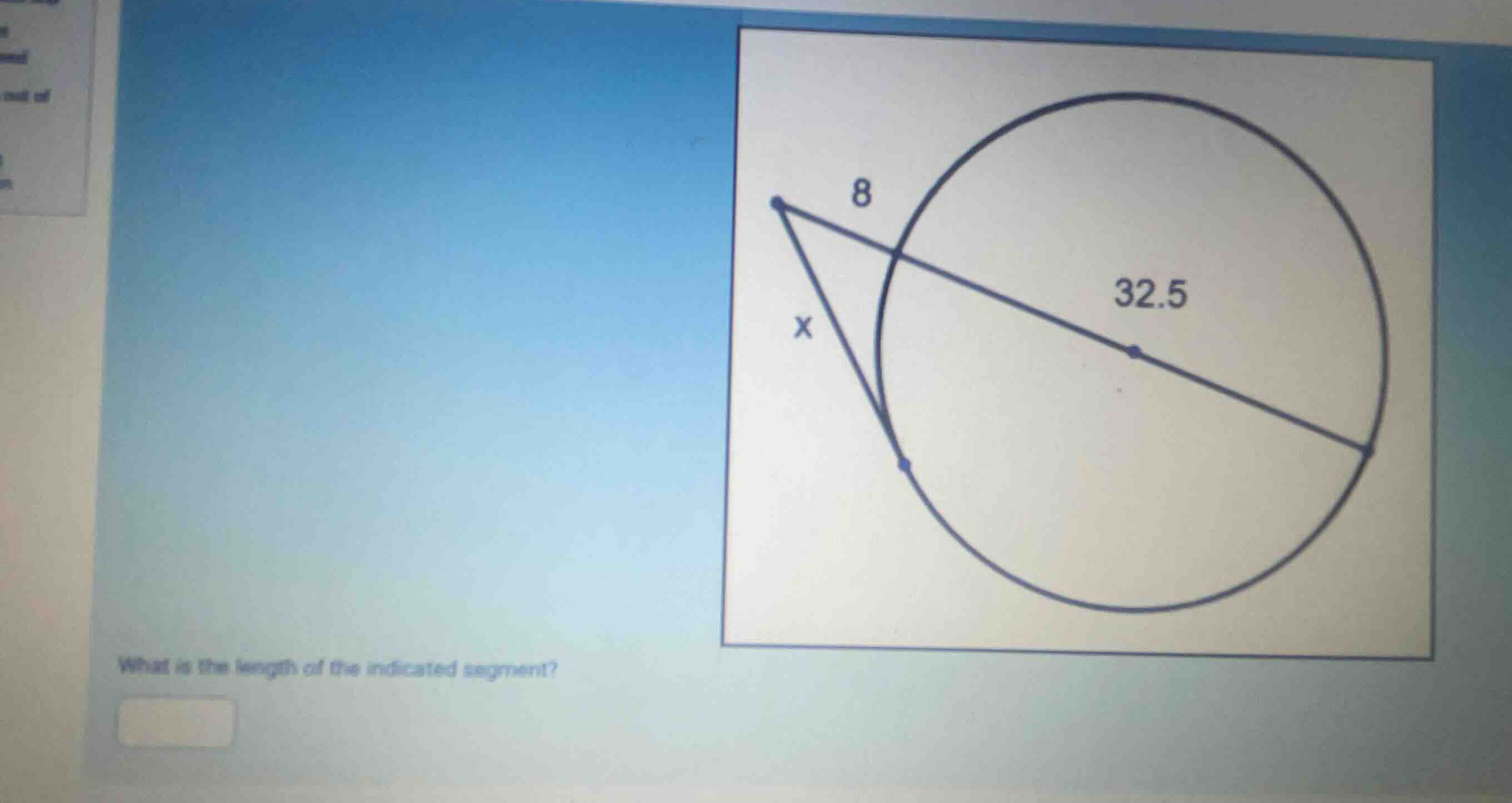 what is the length of the indicated segment?