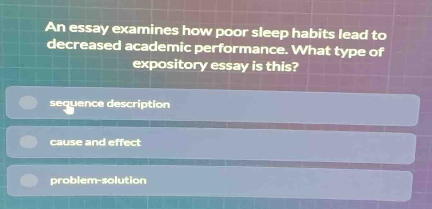 an essay examines how poor sleep habits lead to decreased academic perf…