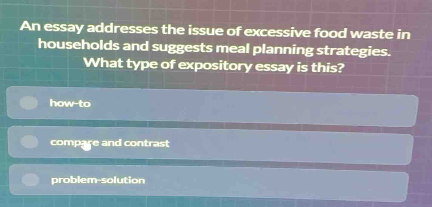 an essay addresses the issue of excessive food waste in households and …