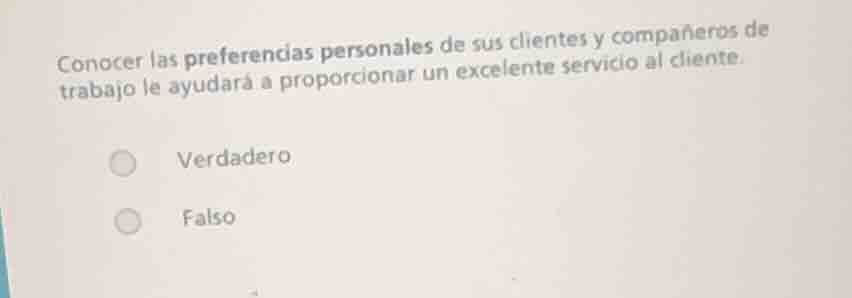 conocer las preferencias personales de sus clientes y compañeros de tra…