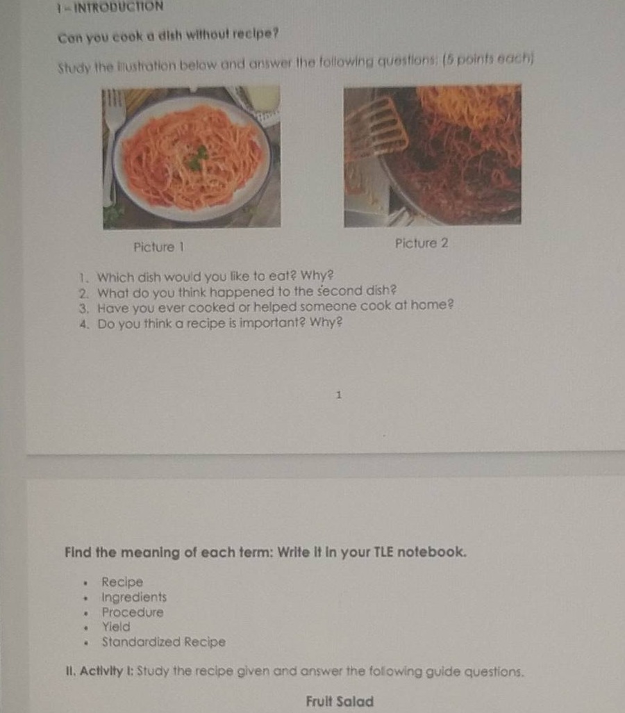 i - introduction can you cook a dish without recipe? study the illustra…