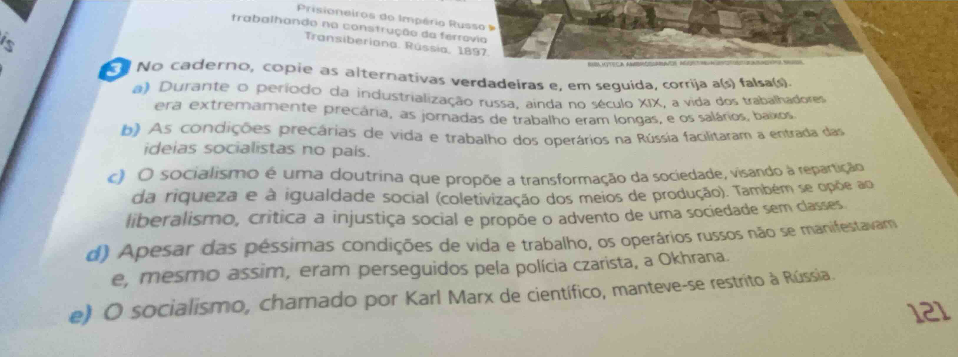 3 no caderno, copie as alternativas verdadeiras e, em seguida, corrija …