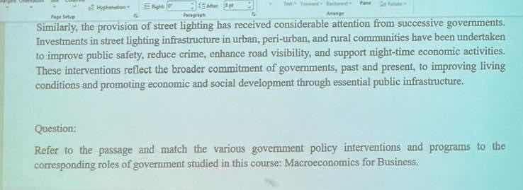 similarly, the provision of street lighting has received considerable a…