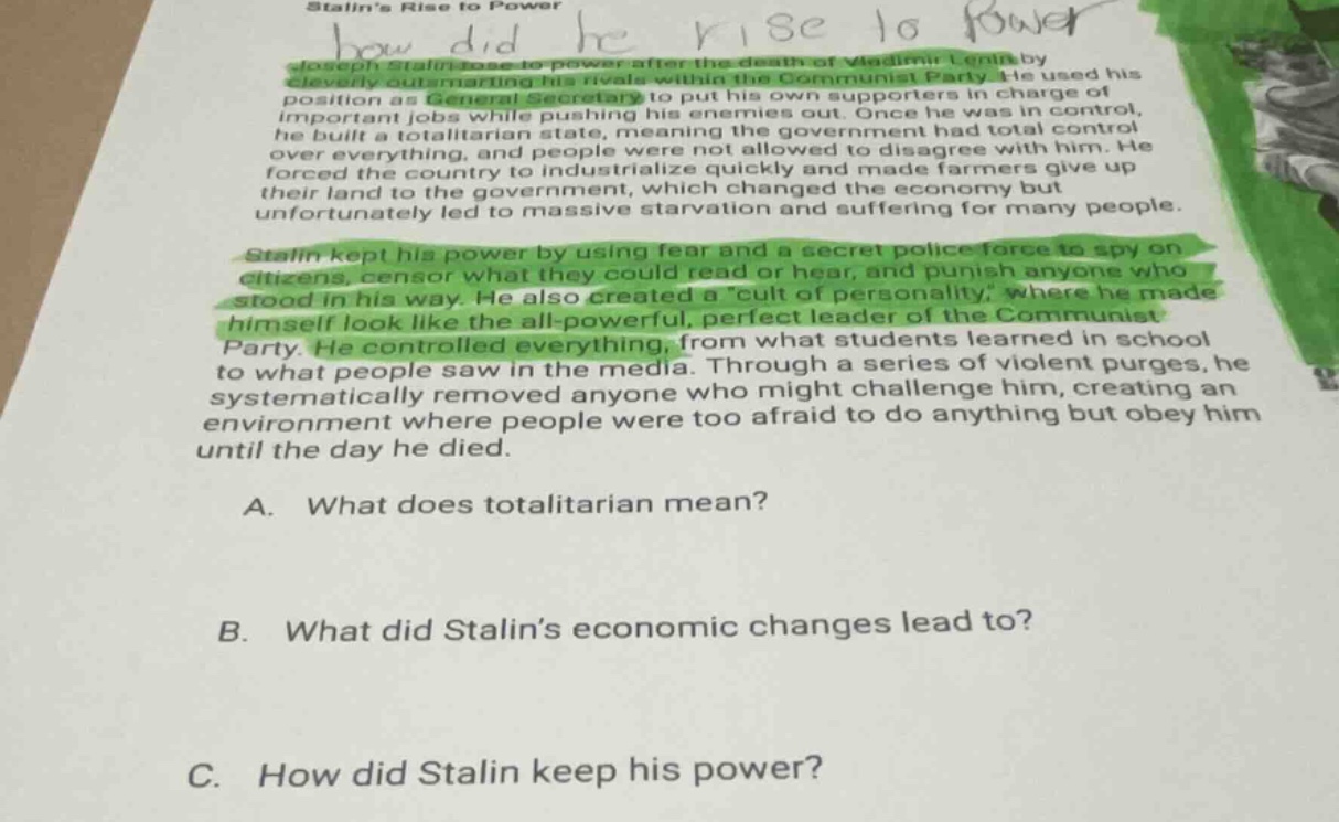 stalins rise to power how did he rise to power joseph stalin rose to po…