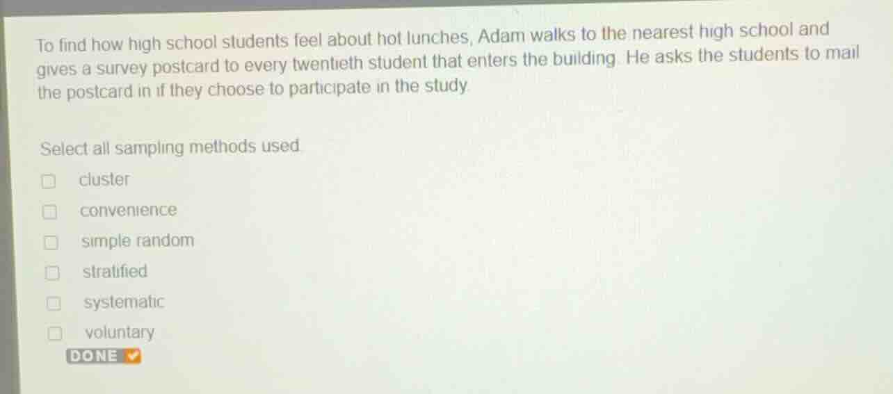 to find how high school students feel about hot lunches, adam walks to …
